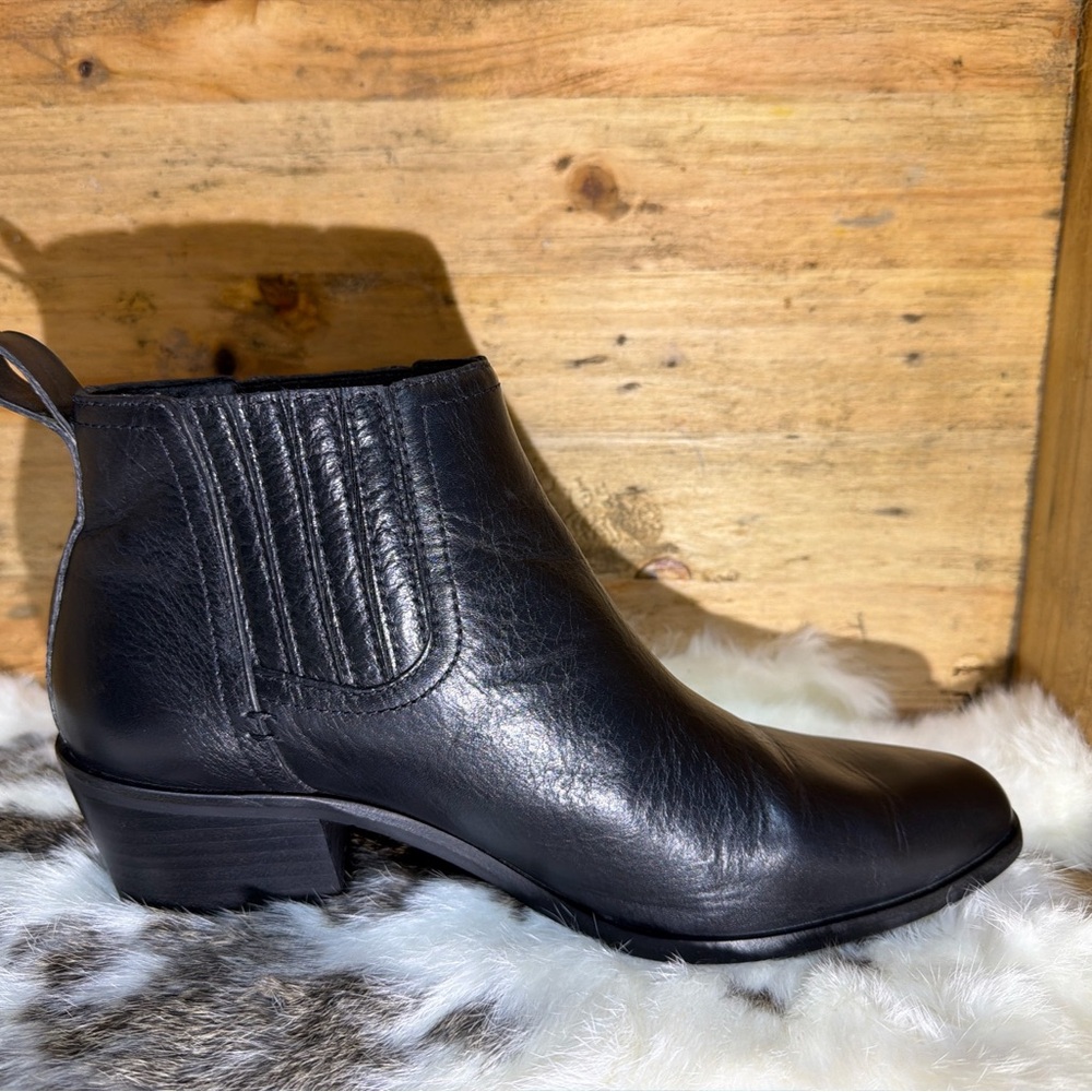 Lucky Brand Sleek Black Ankle Booties - Picture 8 of 10